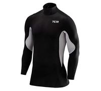TCA SuperThermal Maglia Termica Collo Alto per Bambino a Compressione con Maniche Lunghe - Nero/Grigio Chiaro (Vecchio), M Ragazzi (8-10 Anni)