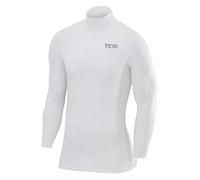 TCA SuperThermal Maglia Termica Collo Alto per Uomo a Compressione con Maniche Lunghe - Bianco, L Uomo