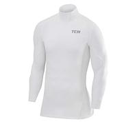 TCA SuperThermal Maglia Termica Collo Alto per Uomo a Compressione con Maniche Lunghe - Bianco, XXL Uomo