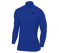 TCA SuperThermal Maglia Termica Collo Alto per Uomo a Compressione con Maniche Lunghe - Blu Acceso, XL