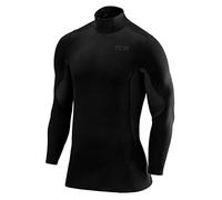 TCA SuperThermal Maglia Termica Collo Alto per Uomo a Compressione con Maniche Lunghe - Nero/Nero, XXL Uomo