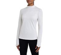 TCA SuperThermal Maglia Termica da Donna a Manica Lunga con Quickdry a Collo Alto - Bianco, XL