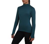 TCA SuperThermal Maglia Termica da Donna a Manica Lunga con Quickdry a Collo Alto - Blu, S