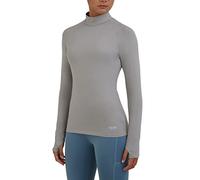 TCA SuperThermal Maglia Termica da Donna a Manica Lunga con Quickdry a Collo Alto - Grigio Chiaro, XS