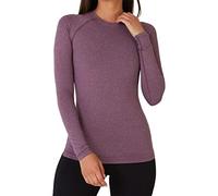 TCA SuperThermal Maglia Termica Donna Sportiva - Maglietta Manica Lunga Invernale - Magliette Termiche - Maglie Invernali - Intimo Termico Tecnico Sci - Maglia Intima Quickdry - Viola, L