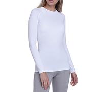 TCA SuperThermal Maglia Termica Donna Sportiva - Maglietta Manica Lunga Invernale - Magliette Termiche - Maglie Invernali - Intimo Termico Tecnico Sci - Maglia Intima Quickdry - Bianco, XL
