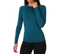 TCA SuperThermal Maglia Termica Donna Sportiva - Maglietta Manica Lunga Invernale - Magliette Termiche - Maglie Invernali - Intimo Termico Tecnico Sci - Maglia Intima Quickdry - Blu, M