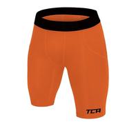 TCA SuperThermal Pantaloncino da Bambino Compresso Base Layer Termico - Arancia, 6-8 Anni