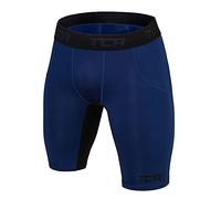 TCA SuperThermal Pantaloncino da Bambino Compresso Base Layer Termico - Blu/Nero, S Ragazzi (6-8 Anni)