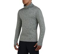 TCA Warm-Up da Uomo Maglia a Collo Alto da Corsa a Maniche Lunghe - Grigio Scuro, XXL