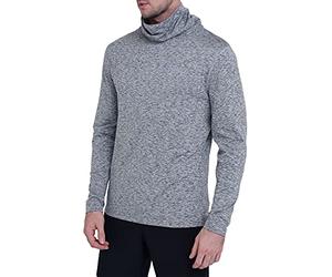 TCA Warm-Up da Uomo Maglia a Collo Alto da Corsa Termico a Maniche Lunghe - Grigio Chiaro (Vecchio), S
