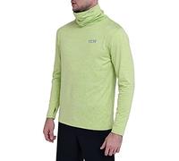 TCA Warm-Up da Uomo Maglia a Collo Alto da Corsa Termico a Maniche Lunghe - Verde Acceso, L