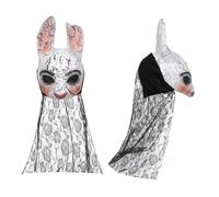 Tcahelly Maschera da cacciatore di coniglio, per cosplay, maschera integrale per Halloween, cosplay, da uomo e donna, accessorio da collezione