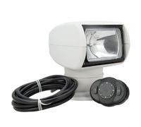 Tcairzl Faretto per barca, 100 W, 2500 lm, rotazione a 360°, con telecomando, luce di ricerca alogena, impermeabile, IP67, lampada di navigazione per fari (12 V)