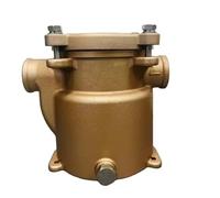 Tcairzl Filtro per acqua di mare in bronzo resistente, filtro per acqua di mare ad alta efficienza, rimozione dei detriti per barche, yacht, motori marini e sistemi industriali di raffreddamento