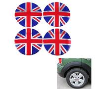 Tcare 4 Pezzi/Set Auto Emblema Distintivo Adesivo Ruota mozzo Centro Copertura Inghilterra Britannica Il Regno Unito Bandiera Auto Adesivo