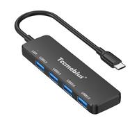 Tccmebius Hub USB 3.0, splitter USB C Ultra Slim 4 porte 5 Gbps trasferimento dati, Extender portatile USB per mouse, tastiera, unità flash, stampante, laptop, desktop, Xbox, PS5 e altro (TCC-T304C)