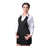 TCD Grembiule Sommelier da Donna per Uso Professionale e Casuale - vari colori, Resistente e Versatile (U02 Nero)