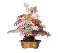 TCDHICY Cristallo Albero Soldi Albero della Fortuna in Cristallo colorato, Pezzi for la casa, for Il Soggiorno, refrigeratore for Vino, Ingresso Feng Shui Cristalli Bonsai
