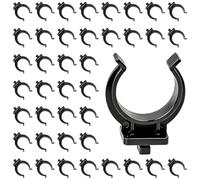 TCETCY 40 Pezzi Fissaggio per Battiscopa, 27mm Ganci Zoccolo Cucina Regolabili Clip Battiscopa Gancio per Zoccolo da Cucina Universale in ABS Montaggio Rapido a Scatto per Divani, Tavoli, Armadi