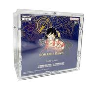 TCG Cases custodia in acrilico adatto a Acryl Case One Piece Booster Box Display inglese Teca acrylic case Plexiglass Protezione OP-01 First Print (blauer Boden) + OP-02