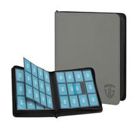 TCGUARD 12 Scomparti per Carte da Collezione, Album con Chiusura Lampo, per 720 Carte, Album di Carte Collezionabili, Tasche Laterali Sicure, Compatibile con YuGiOh, MTG, Carte Sportive, Grigio