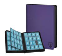 TCGUARD 16 Scomparti per Carte da Collezione, Album con Chiusura Lampo, per 1000 Carte, Raccoglitore per Carte di Credito, Tasche Laterali Sicure, Compatibile con YuGiOh, MTG, Carte Sportive (Viola)