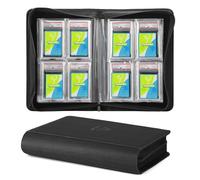 TCGUARD Graded Card Slab Sleeves - Rilegatura per carte PSA e simili, con custodia, offre spazio per 32 carte PSA, raccoglitore di carte collezionabili Premium con 4 custodie per carte, colore: Nero