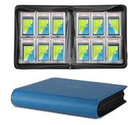 TCGUARD Graded Card Slab Sleeves - Rilegatura per carte PSA e simili, con custodia, offre spazio per 48 carte PSA, raccoglitore di carte collezionabili Premium con 6 custodie per carte, colore: Blu