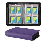 TCGUARD Graded Card Slab Sleeves - Rilegatura per carte PSA e simili, con custodie, offre spazio per 32 carte PSA, raccoglitore di carte collezionabili Premium con 4 custodie per carte, viola
