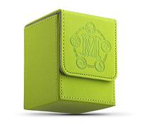 TCGUARD Scatola per Carte MTG, Contiene Oltre 100 Carte Singolarmente, Fodera Interna in Microfibra, Deck Box Magic Compatibile con Trading Card Games TCG, Yugioh, Carte ecc. (Verticale Verde)