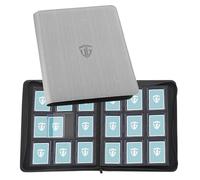 TCGUARD Toploader - Album di carta da collezione per 216 top loader, 9 scomparti con custodie Rigid Toploader da 3" x 4", per TCG e carte MTG