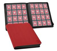 TCGUARD Toploader Album di carte collezionabili per 640, 16 scomparti Card Binder con custodie per Rigid Toploader 3"x4", Trading Card Binder per TCG, carte MTG, album di carte collezionabili, Rosso