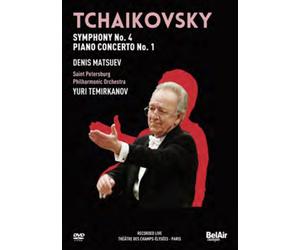 Tchaikovsky: Symphony No. 4, Piano Concerto No. 1 (DVD) Yuri Temirkanov