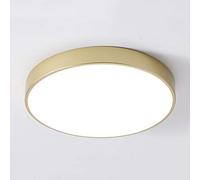 TCHAUSGZOZ Plafoniera Rotonda Oro Moderna Lampada da Soffitto a LED in Ferro Battuto Ultrasottile da Incasso Illuminazione for Interni for Soggiorno Camera da Letto Corridoio Balcone, Dimmerazione a 3