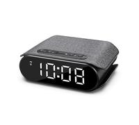 tchnoline WT450 - Sveglia digitale moderna con luce notturna BZW, illuminazione indiretta, luce d'atmosfera, diversi colori regolabili, modalità di cambio colore, uscita USB 5 V/1 A,