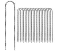 TCHOSUZ - Picchetti per cemento armato, resistenti, in acciaio zincato, ganci a U, ancoraggi per campeggio, paesaggio, giardinaggio, per trampolino, reti da calcio, recinzioni, tettoie, altalena (30,5