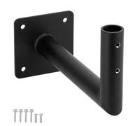 TCHOSUZ - Staffa di montaggio per tetto a banderuola con hardware, resistente supporto per antenna TV nera, grondaia, staffa di montaggio per tetti e antenna Cupola