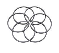 TcHUYAn Kit Fasce Elastiche pistone 4/6 Pezzi 38 mm x 1,5 mm for Husqvar 36 136 137 141 142 235P 235R 232L 240RJ 240RBD Motosega Decespugliatore Tagliasiepi Parti(6pcs)