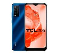 TCL 205 - Smartphone 4G Dual Sim, Display 6.22" HD+, 32 GB, 2GB RAM, Dual Camera, Android 11, Batteria 4000 mAh, Atlantic Blue