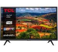 TCL 32ES570F, Smart TV 32 pollici, Full HD con Android TV, HDR, Micro Dimming e Google Assistant, Nero