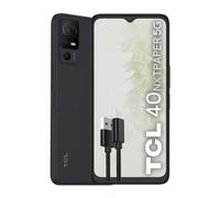 TCL 40NXTPAPER 5G Smartphone 5G, Display 6.6" HD+90 Hz, 256 GB, 12 GB RAM (6GB+6GB RAM expansion) Tripla Camera da 50 MP, Android 13, Batteria 5010 mAh, Starlight Black, USB Type-C Aggiuntivo