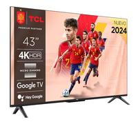 TCL P61 Serie P65 Smart TV Ultra HD 4K 43" 43P61B, Dolby Audio, Controlli vocali, Google TV