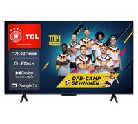 TCL 43P7K TV QLED, SMART TV, 43 ", QLED, UHD 4K, Processore AiPQ, Black, Classe F
