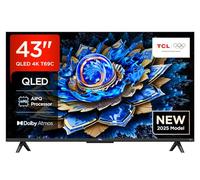 TCL 43T69C 43” QLED 60HZ 4K HDR, Google TV, Smart TV(Dolby Vision & Atmos, Game Master, Motion clarity, compatibile con Google Assistant & Alexa), 2025