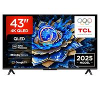 TCL 43T69C 43” QLED 60HZ 4K HDR, Google TV, Smart TV(Dolby Vision & Atmos, Game Master, Motion clarity, compatibile con Google Assistant & Alexa), 2025