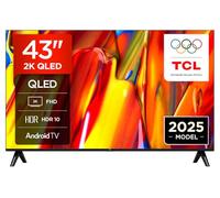 TCL 43V5C QLED FHD TV LED Direct Smart da 43'' con Android TV e HDR - Compatibile con Google Cast e Google Home, design sottile, 2025