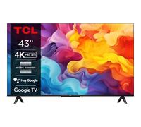 TCL 43V6B TV 43”, 4K HDR, Ultra HD, Google TV con design senza bordi, Dolby Audio, compatibile con Google Assistant e Alexa