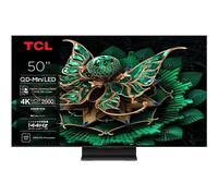 TCL 50C7K - Televisore ad alta definizione, HDMI 2.1, Mini LED, Wi-Fi, 144 Hz, 4K, Dolby Vision, HDR10, HDR10+, HLG