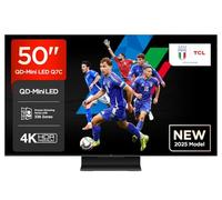 TCL 50Q7C 50” QLED TV 4K QD-Mini LED, HDR Premium 2000, Google TV (Dolby Vision IQ & Atmos, Pannello HVA, Refresh Rate 144Hz, Game Master, Google Assistant Hands-Free, Apple AirPlay 2 & Alexa)